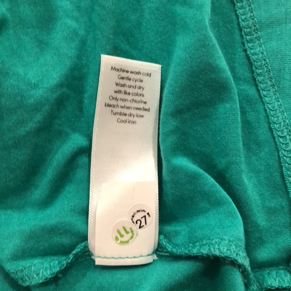 Athleta green casual dress 👗 v neck  size L - Picture 7 of 8